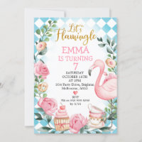 Pink Let's Flamingle Wonderland Geburtstag