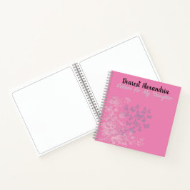 Pink Letters to My Daughter Memory Spiral Notebook Notizbuch
