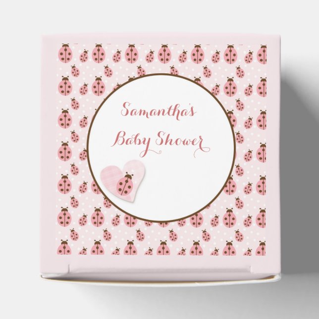 Pink Liebe Bug, Baby Girl Geschenkschachtel (Oben)