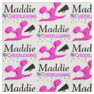 PINK LIEBE CHEERLEADING PERSONALISIERT FABRIC STOFF