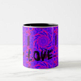 PINK LIEBE FARBE SCHWARZ ZWEIFARBIGE TASSE