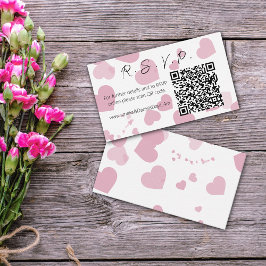 Pink Liebe Herz Online UAWG Note Card Mitteilungskarte