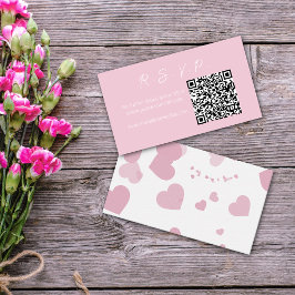 Pink Liebe Herz Online UAWG Note Card Mitteilungskarte