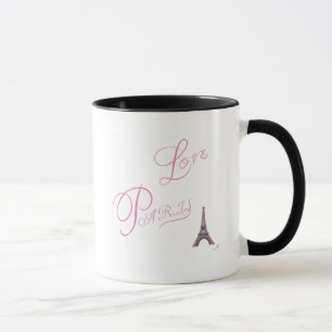 Pink-Liebe-Paris-Eiffel-Tower-einzigartig Tasse