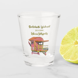 Pink Lifeguard Vibes Bachelorette Wochenende Schnapsglas