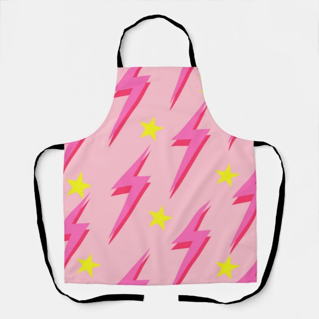 Pink Lightning Schürze für Küchenstil (Vorderseite)