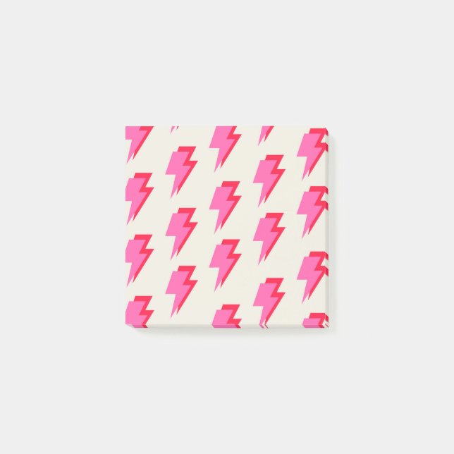 Pink Lightning Stilvolle Back-to-School Stationery Post-it Klebezettel (Vorderseite)