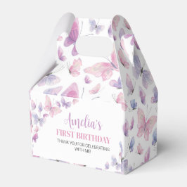Pink Lila Butterfly Geburtstagsgeschenk Geschenkschachtel