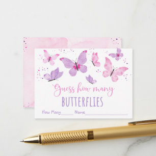 Pink Lila Butterfly Guthaben Wie viele Spiele Begleitkarte