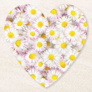 Pink Lila Daisy Blume Pattern Untersetzer
