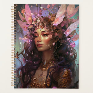 Pink Lila Fairy Queen Fantasy Art Planer