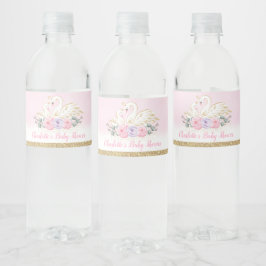 Pink Lila Floral Swan Princess Baby Dusche Gefalle