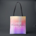 Pink Lila Foil Hair Stylist Suppen Tasche<br><div class="desc">Gold,  Pink und Lila Ombre Pastel Rainbow Foil Haar Stylist Kosmetiktüte für Scheren,  Shampoo oder andere Salonvorräte. Der Name und der Beruf des Unternehmens können geändert werden,  um für jede Art von Unternehmen verwendet zu werden. Bitte kontaktieren Sie den Designer,  um weitere passende Artikel zu erhalten.</div>