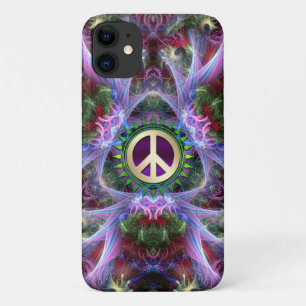 Pink Lila Fraktal Peace Signing iPhone 4 Fall title_seo2