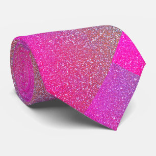 Pink Lila Glitzer Muster Glittery Sparkle Geschenk Krawatte