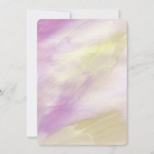 Pink Lila Gold Watercolor Kinderdusche Einladung