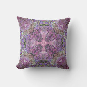 Pink & Lila Jewel Pattern & Dragonfly Motiv Kissen