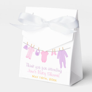 Pink & Lila Kleine Kleidung Kinderdusche Party Box Geschenkschachtel