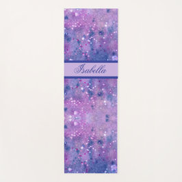 Pink Lila Lavendel Wasserfarbenpinsel Yogamatte
