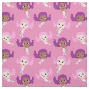 Pink Lila Mermaid Muster Stoff