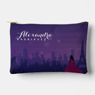 Pink Lila Paris Feuerwerk Quinceañera Zubehörtasche