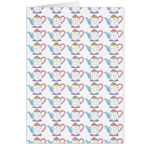 Pink Lila Pastel Polka Dot Tea Party Teezeremonie