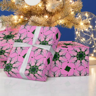 Pink-lila-Schattenmotiv Geschenkpapier