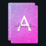 Pink Lila Sparkle Glitzer Giro Birthday Party Einladung<br><div class="desc">Rosa und Lila Ombre Sparkle Glitzer Girly Birthday Party Monogram Name and Initial Birthday Party Einladung. Diese Einladung ist ideal für das Pink und Lila Sparkle Glitzer Girly Party,  das in Luxus feiern möchte.</div>