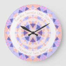 Pink Lila Twinkle Little Star Girl Twins Kinderzim