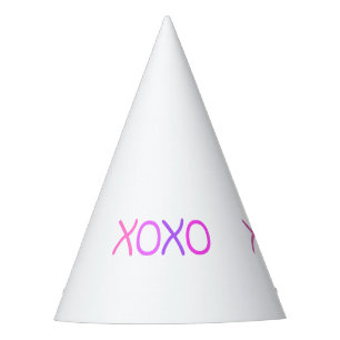 Pink, lila und Lavendel Xoxo schön lustig Partyhütchen