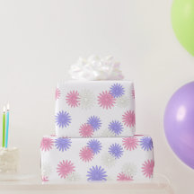 Pink, Lila und weiß, die Blume wackeln Papier