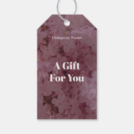 Pink lilac themed geschenkanhänger