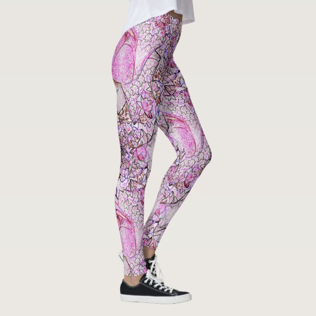 Pink Lilies...... Leggings (Rechts)
