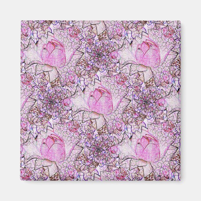 Pink Lilies...... Magnet (Vorne)
