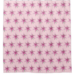 Pink Lily Blume Floral Print Garden Lilien Duschvorhang
