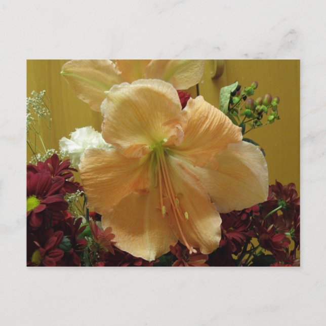 Pink Lily Bouquet Postcard Postkarte (Vorderseite)