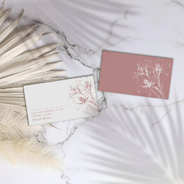 Pink Lily Kontur Wedding Platzkarte