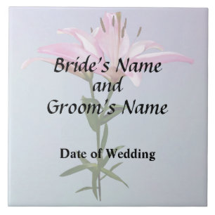 Pink Lily Pair Hochzeitmaterial Fliese