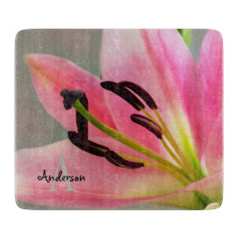 Pink Lily Schneidebrett