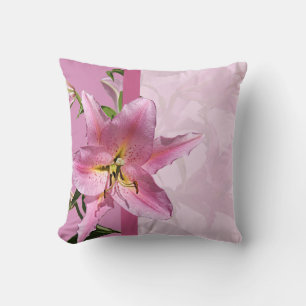 Pink Lily Throw Kissen 2