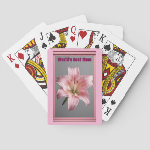 Pink Lily Weltbeste Mama Karte Box Spielkarten