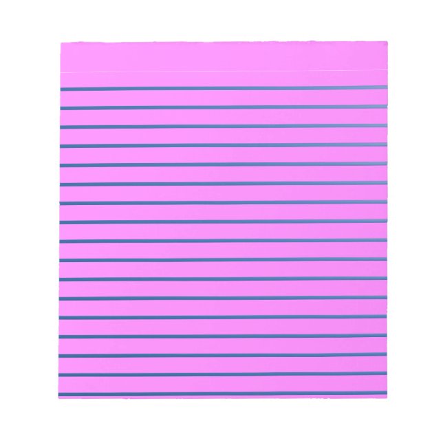 Pink Lined Notepad Notizblock (Vorderseite)