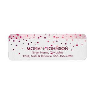 Pink Linen Glitzer Sparkle Confetti Dots Modern