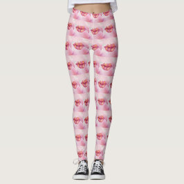 Pink Lip Leggins