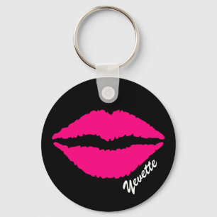 Pink Lip Print Custom Key Chain Schlüsselanhänger