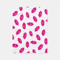Pink-Lippenmuster-schicker Lippenstift-Druck