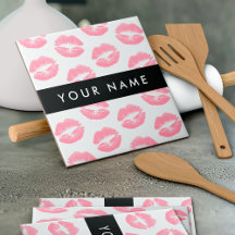 Pink Lips, Kiss, Lipstick, Ihr Name, Personalisier