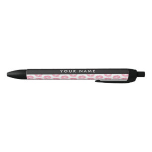 Pink Lips, Kiss, Lipstick, Ihr Name, Personalisier Kugelschreiber