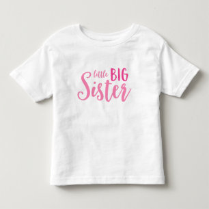 Pink Little Big Sister Kleinkind Pullover Hoodie
