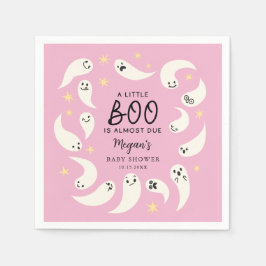 Pink Little Boo Halloween Kinderdusche Serviette